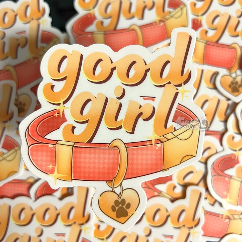 Good Boy/Good Girl Pet Play 3.5 Vinyl Sticker Furry Sticker Good Girl