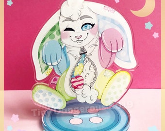 LIQUIDATION Lapin en peluche | Standee acrylique, décoration de bureau mignon