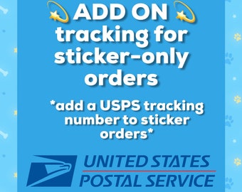 TRACKED SHIPPING for sticker-only orders