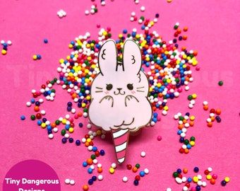 Cottontail Candy | Hard Enamel Pin | Cotton Candy Bunny