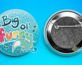 Furry Fandom 2.25" Pin-back Button