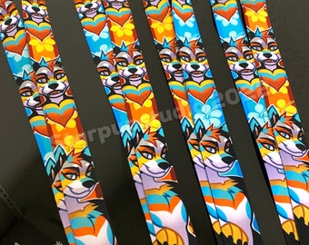 Furry Fandom Character Lanyard | Calypso the Folf