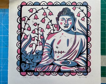 Impression au bloc originale : Bouddha trans (édition de 15 exemplaires)