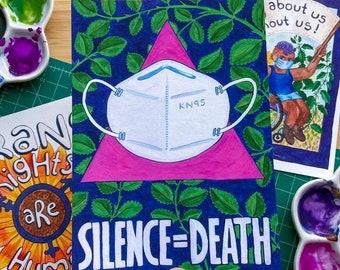 Art Print: COVID Silence = Death