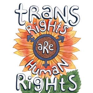 Art Print: Trans Rights are Human Rights