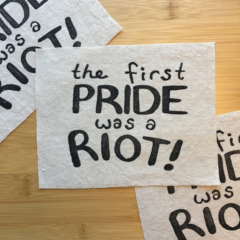 queer patch transgender patch trans patch pride patch The First Pride Was A Riot patch lgbt patch