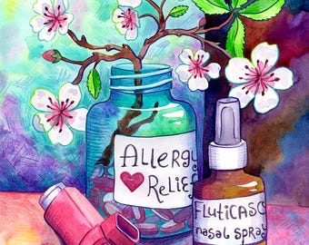Impression d'art : Médicaments contre les allergies