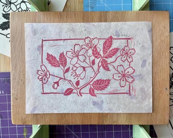 Impression originale : fleurs de cerisier