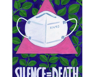 Art Print: COVID Silence = Death