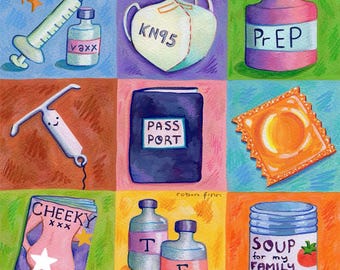 Art Print: Things the US Government Doesn't Want You to Have