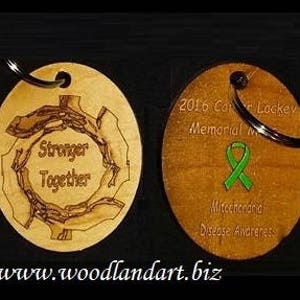Custom Wooden Keychains Laser Cut and Laser Engraved image 2