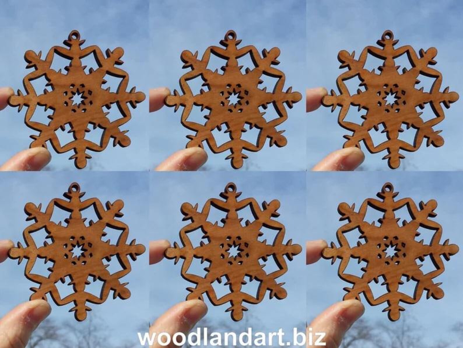 Personalized Wooden Unity Snowflake Christmas or Holiday Ornament ...
