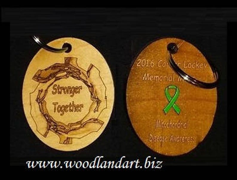 Custom Wooden Keychains Laser Cut and Laser Engraved image 2