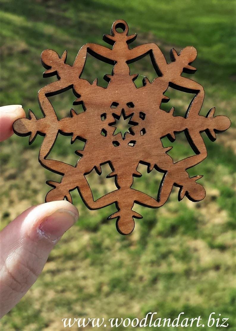Personalized Wooden Unity Snowflake Christmas or Holiday Ornament ...
