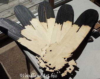 Eagle Feather Shaped Wooden Ceiling Fan Blades