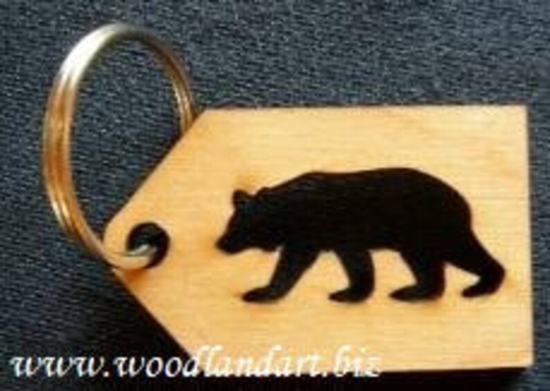 Custom Wooden Keychains Laser Cut and Laser Engraved image 3