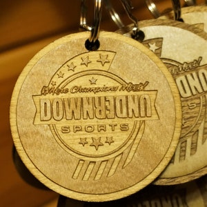 Custom Wooden Keychains Laser Cut and Laser Engraved image 5