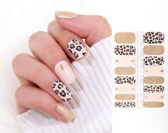 valentine nails pink nail wraps Nail wraps,toe nail wraps,leopard print