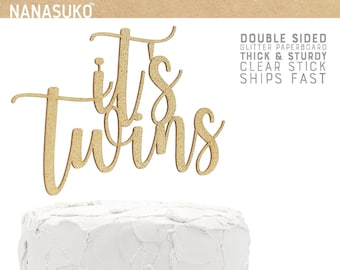 Twins Birthday Cake Etsy Twins Birthday Cake Etsy