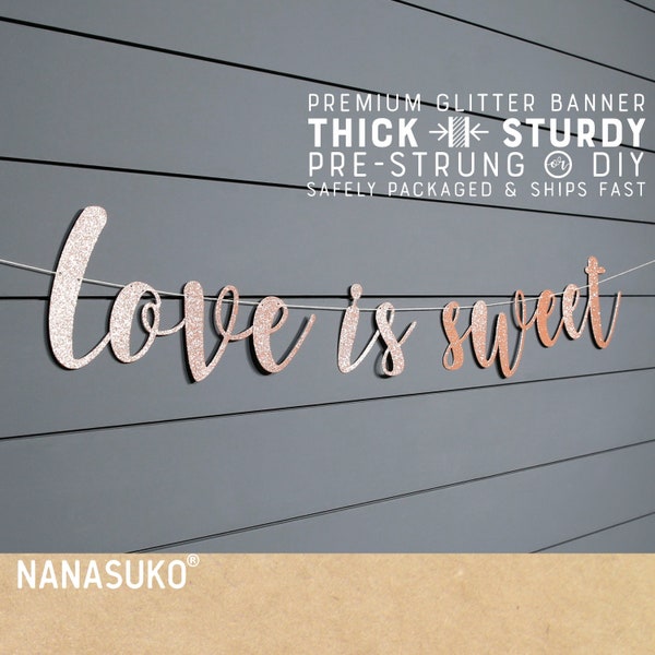 Love Is Sweet Banner Free Printable