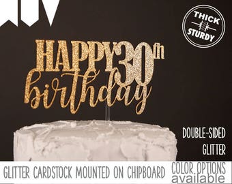 30th birthday cake topper