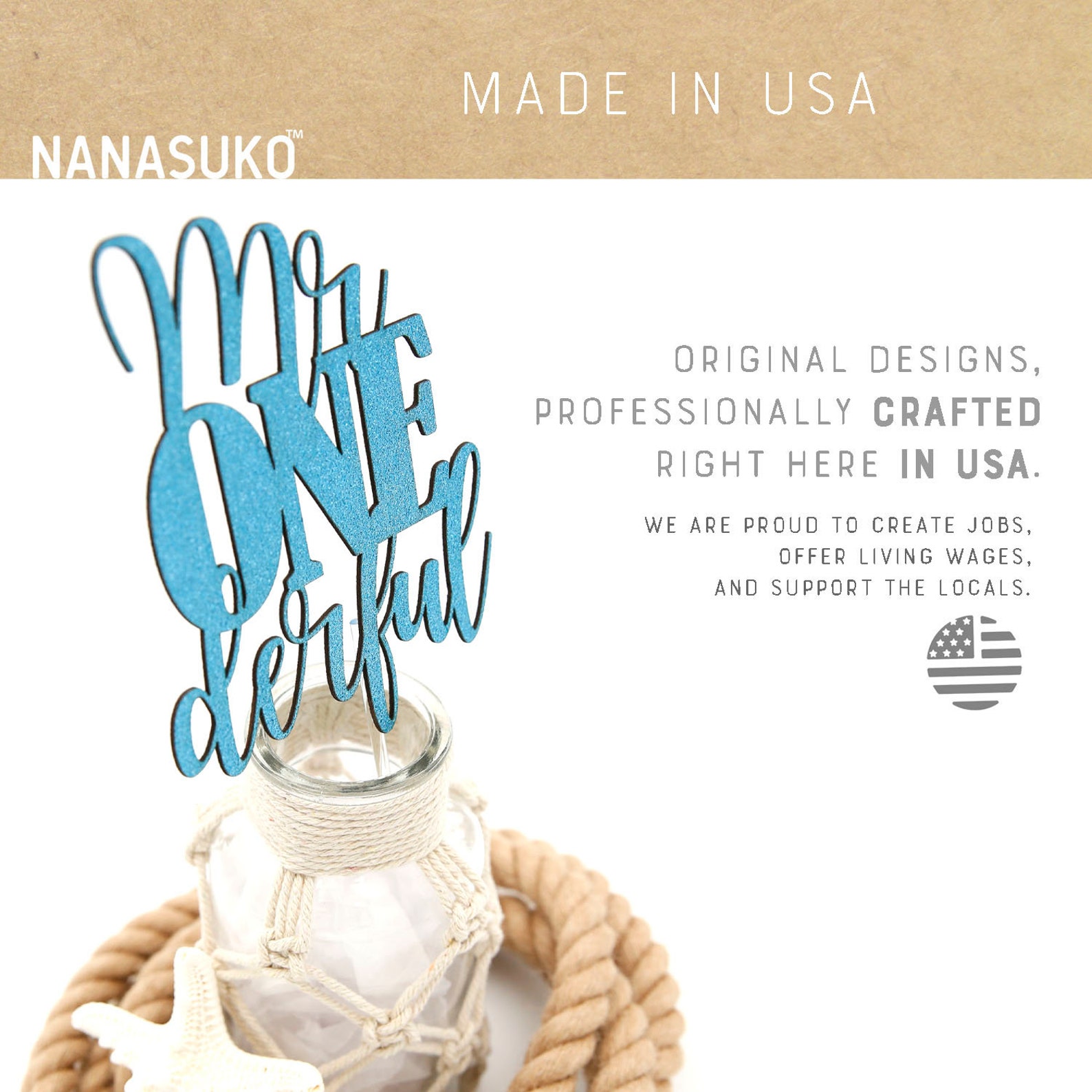 Mr Onederful Cake Topper, One Cake Topper, First Birthday Cake Topper ...