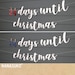 Days Until Christmas Banner, Christmas Decorations, Christmas Countdown ...