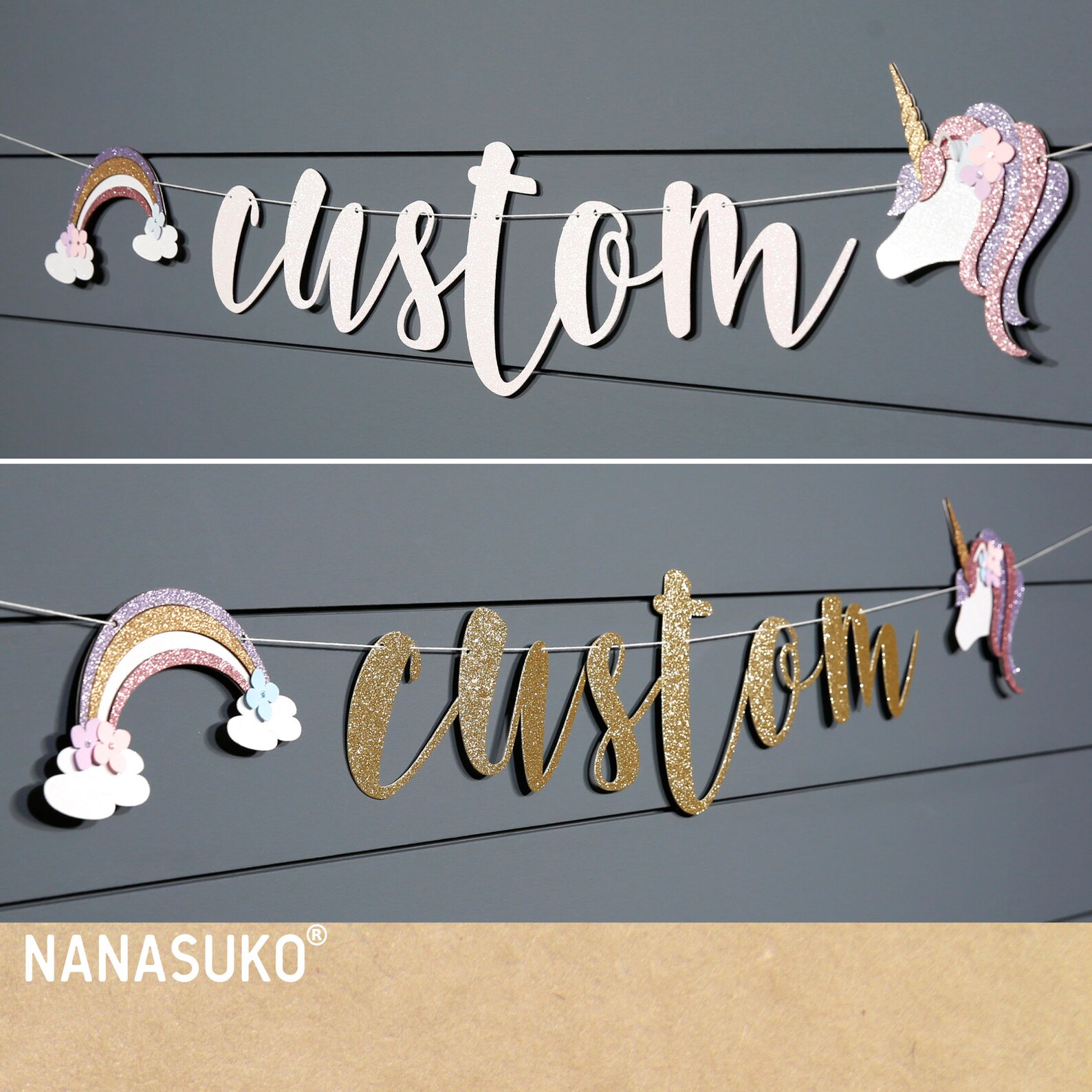 Custom Unicorn Banner Personalized Banner Fairytale Banner | Etsy