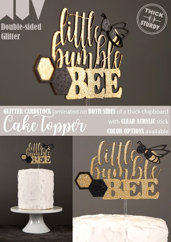 Little Bumblebee Cake Topper Bee Baby Shower Bee Birthday Etsy