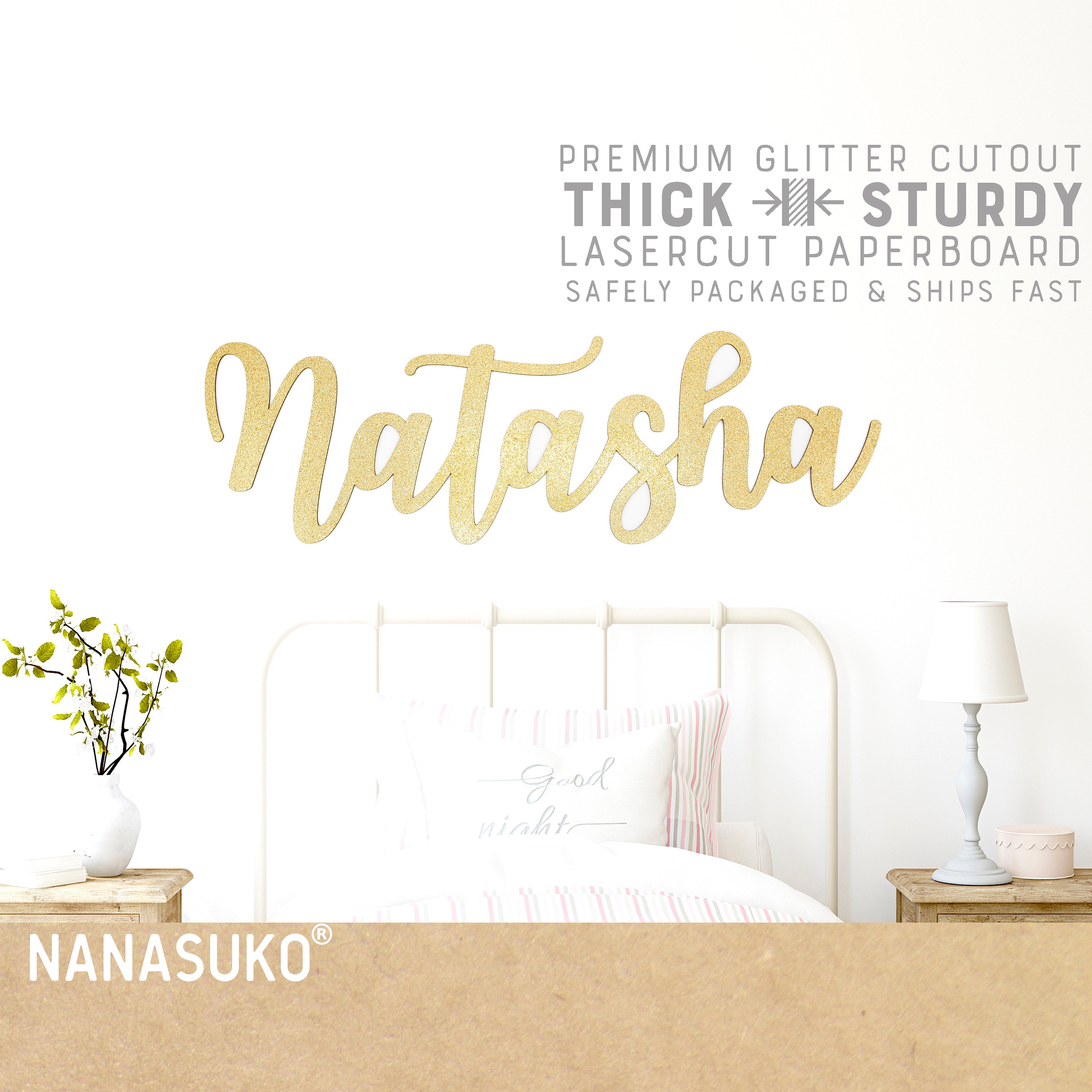 dorm room name sign, up to 46" wide, teen bedroom decorations, p…