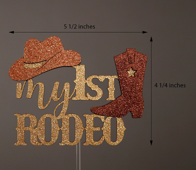 My 1st RODEO cake topper western theme birthday cake topper | Etsy