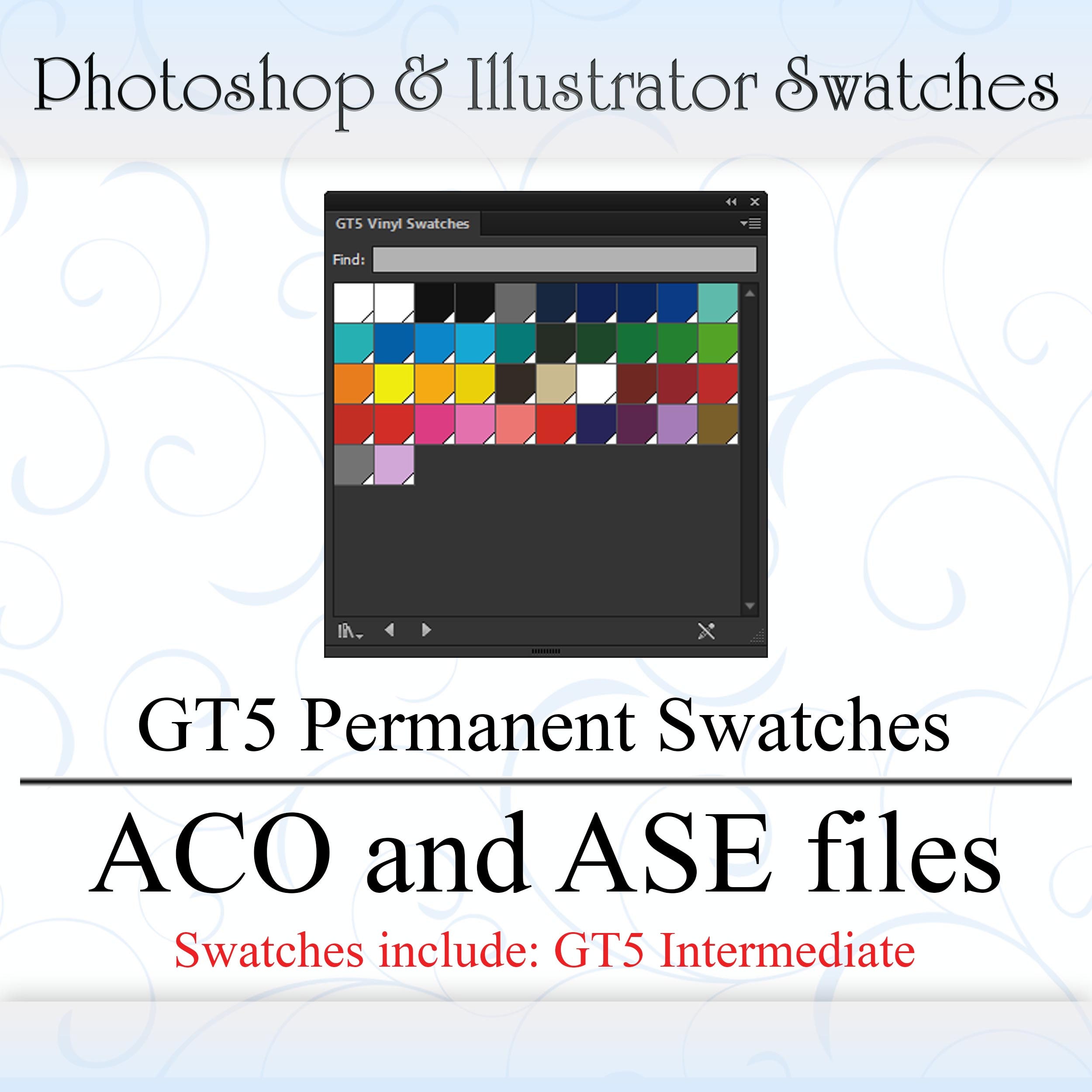 Paper, Party & Kids GT5 Intermediate Vinyl Color SWATCHES Palettes ...