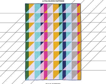 Rise Via - Modern PDF Quilt Pattern