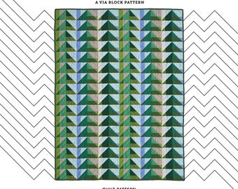 Peak Via - Modern PDF Quilt Pattern