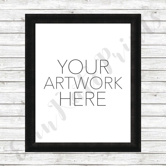 Vertical Frame Mockup Black Frame Mockup White