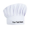 Embroidered Chef Hat Adjustable Elastic Baker Kitchen Cooking Chef Cap Personalized with Your Text