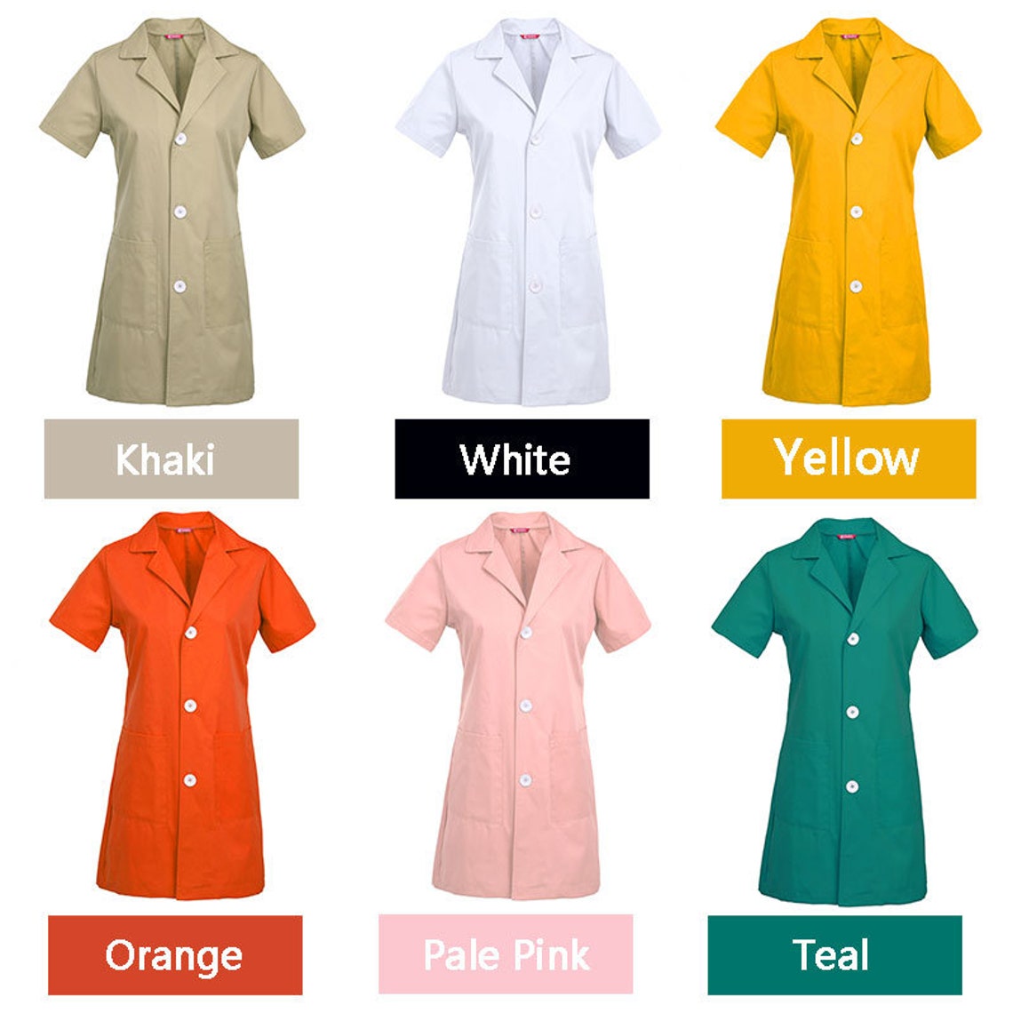 Personalized Customizable Embroidered Women's Lab Coat Etsy