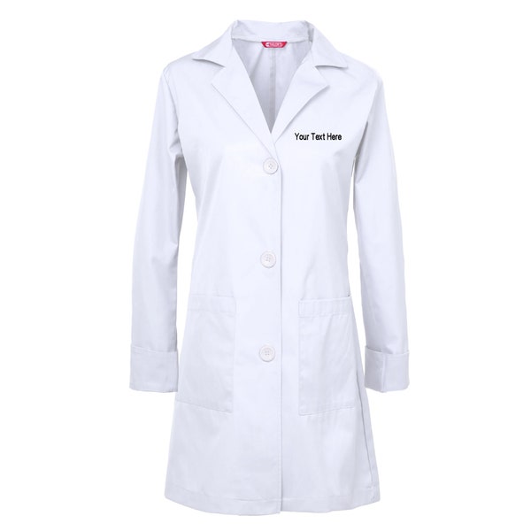 Personalized Customizable Embroidered Women's Lab Coat