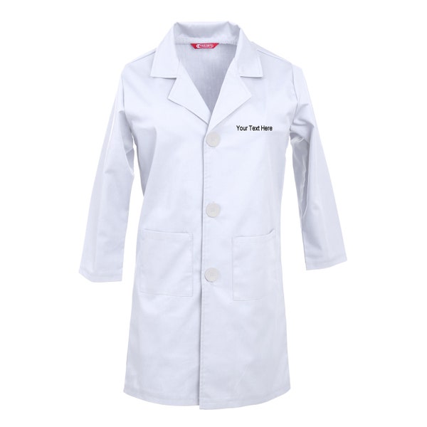 Personalized Customizable Embroidered Children's Lab Coat