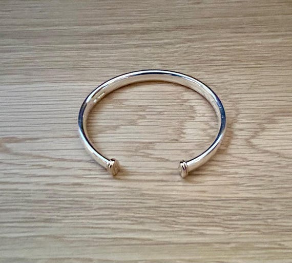 Aurora - 925 Sterling Silver Chunky Heavy Torc Bangle With
