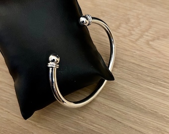 Ceremonia - Bracelet-manchette épais en argent sterling 925 | Fabriqué à la main et poinçonné au Royaume-Uni | Qualité exceptionnelle |