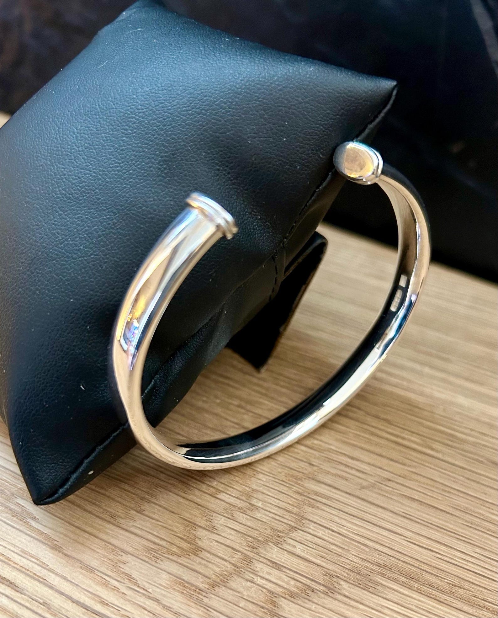 Reflections - Extra Heavy 925 Sterling Silver Torc Bangle | Made and ...