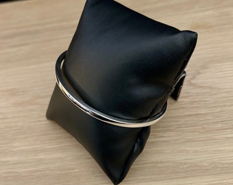 Handmade Sterling Silver Square Bangle – Hallmarked Solid Bracelet