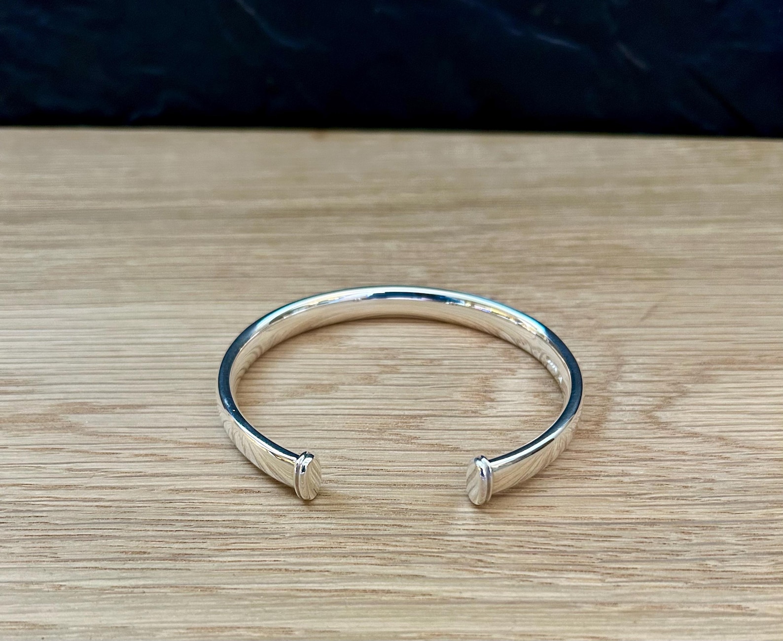 Reflections - Extra Heavy 925 Sterling Silver Torc Bangle | Made and ...