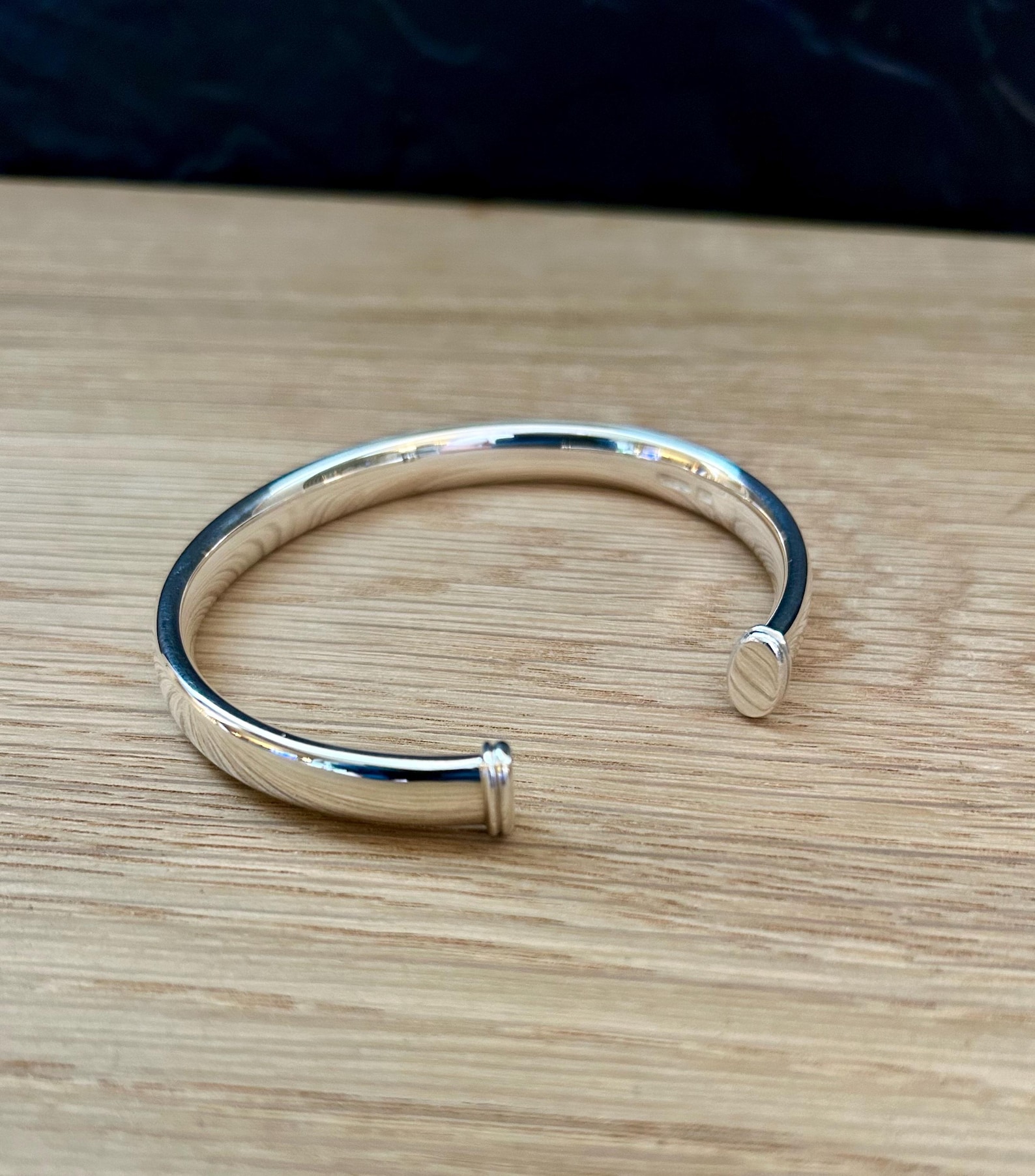 Reflections - Extra Heavy 925 Sterling Silver Torc Bangle | Made and ...