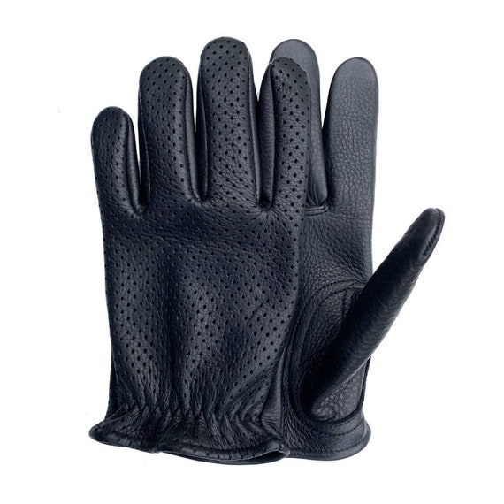 Legendary Mens Deerskin Short Wrist Ventilated Gloves