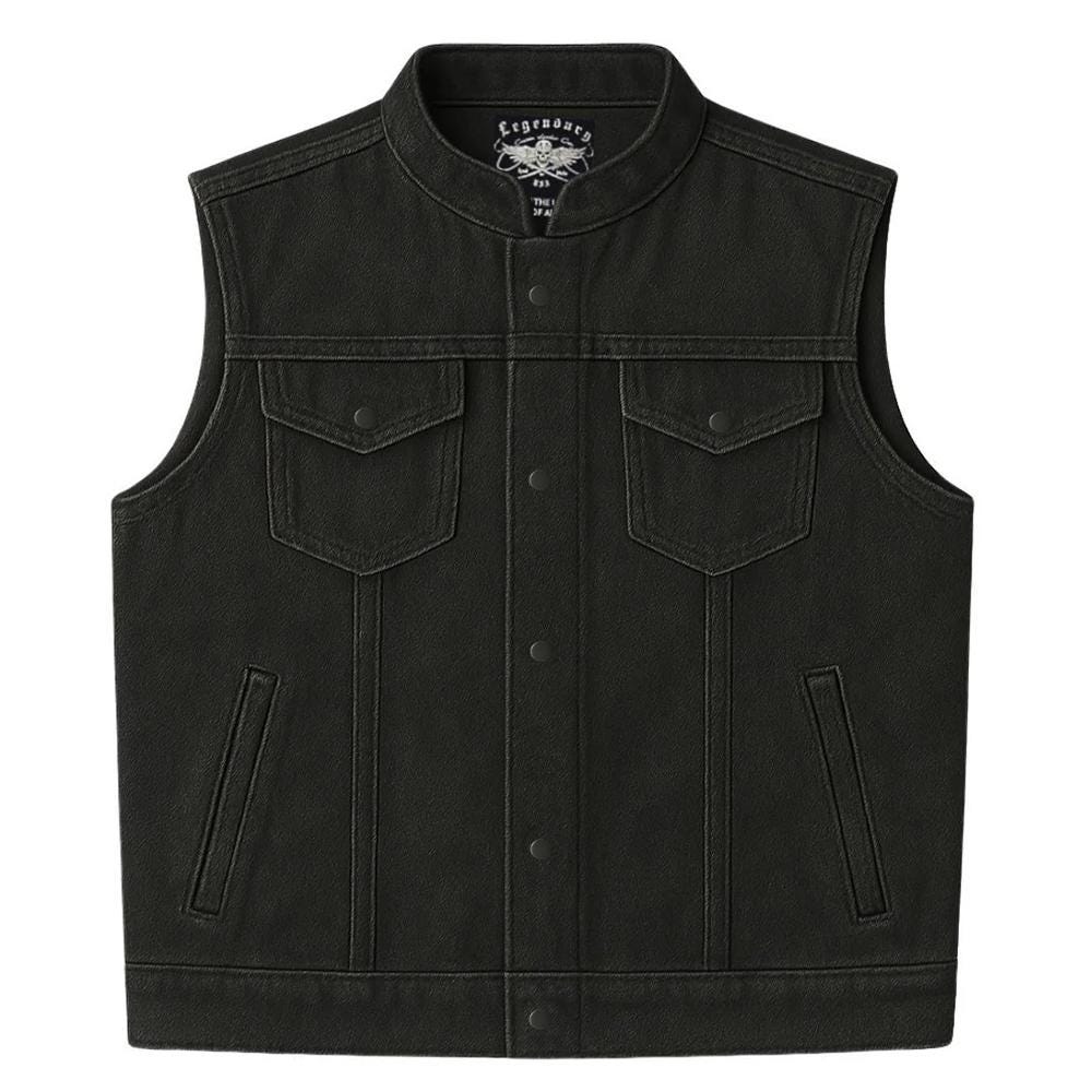varde77 CPAD VEST Crop Denver LANE varde77 DENIM CPAD VEST