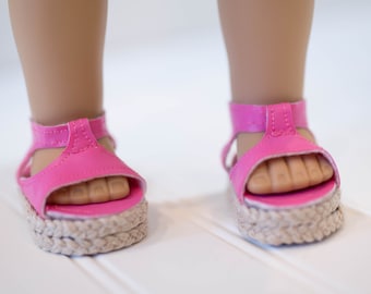 Custom Made Espadrilles for 18in Dolls such as American Girl,Our Generation,and My Life