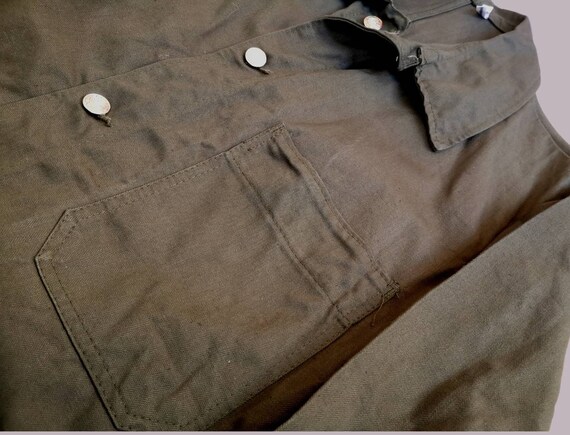 Vintage 70s French Army Mechanic HBT Jacket Size S - Etsy