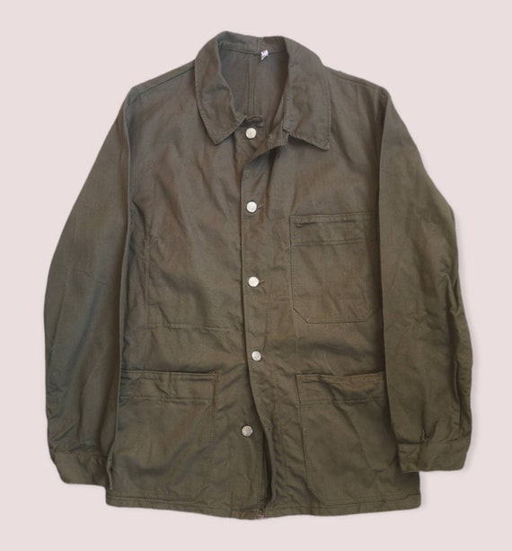 Vintage 70s French Army Mechanic HBT Jacket Size S - Etsy